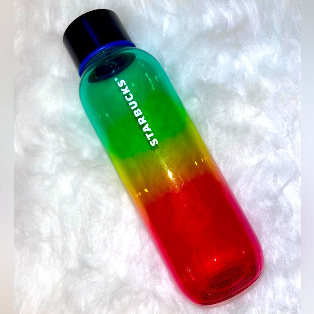 Starbucks rainbow ombré 20oz glass bottle.